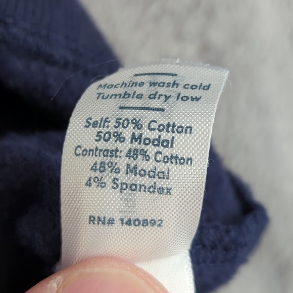 Marine Layer Afternoon Full Zip Hoodie Jacket Navy Blue Mens Medium Company Logo - Picture 11 of 12